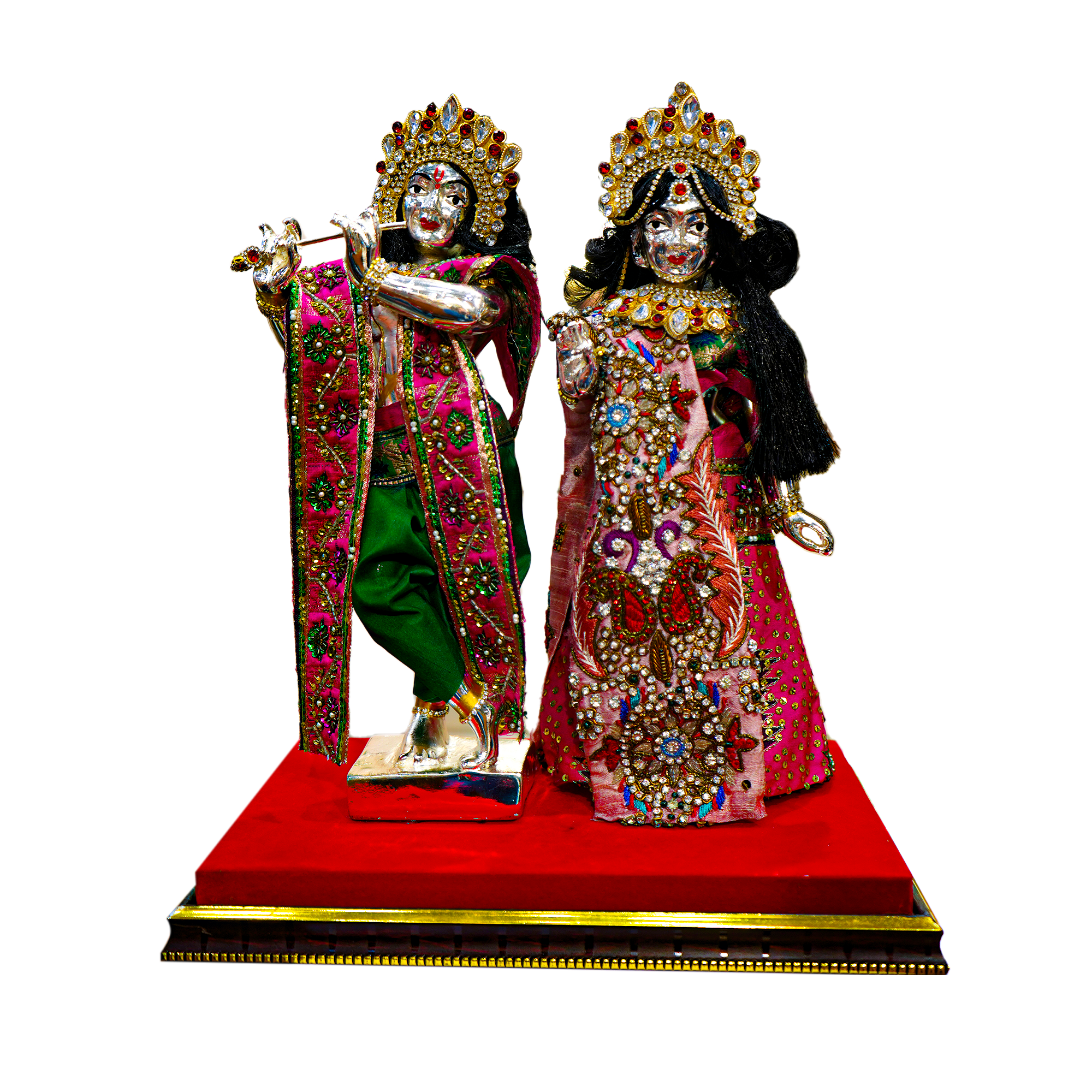 RK Big full Dress with Jewellery