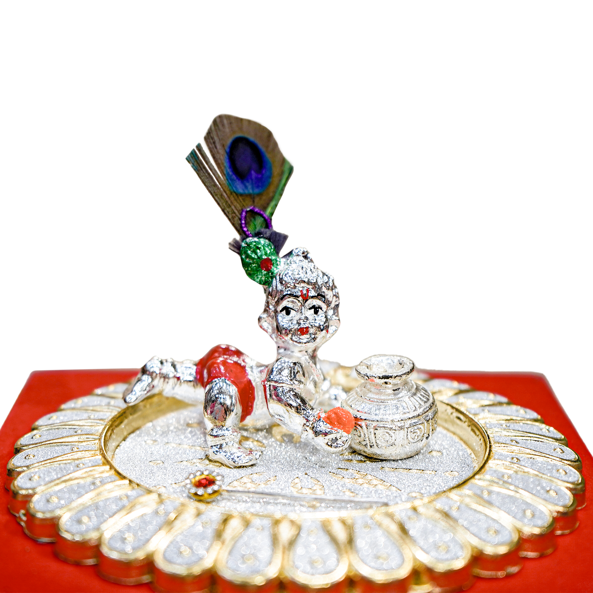 Makhan Matki Krishna Idol Set