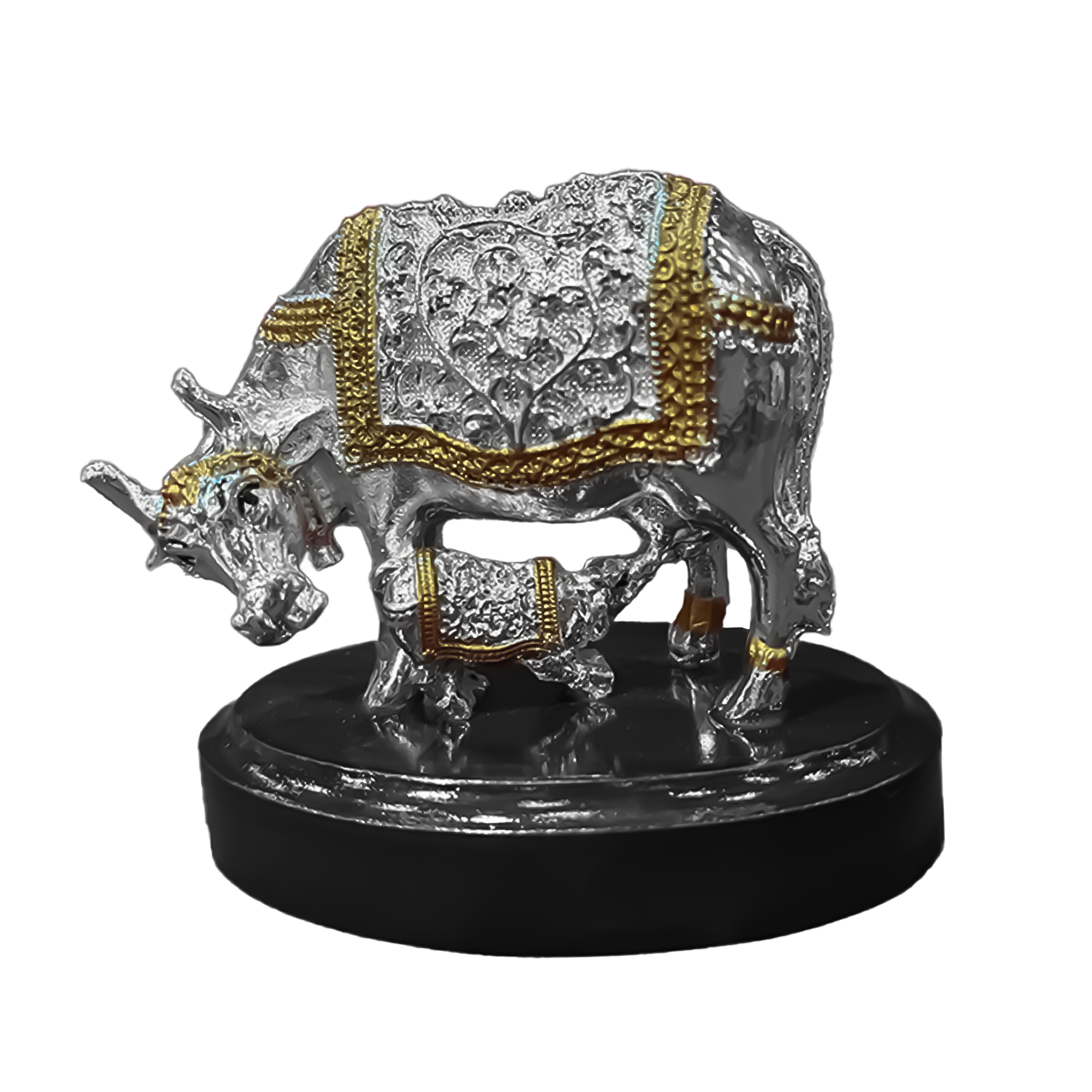 Cow bended towards Calf